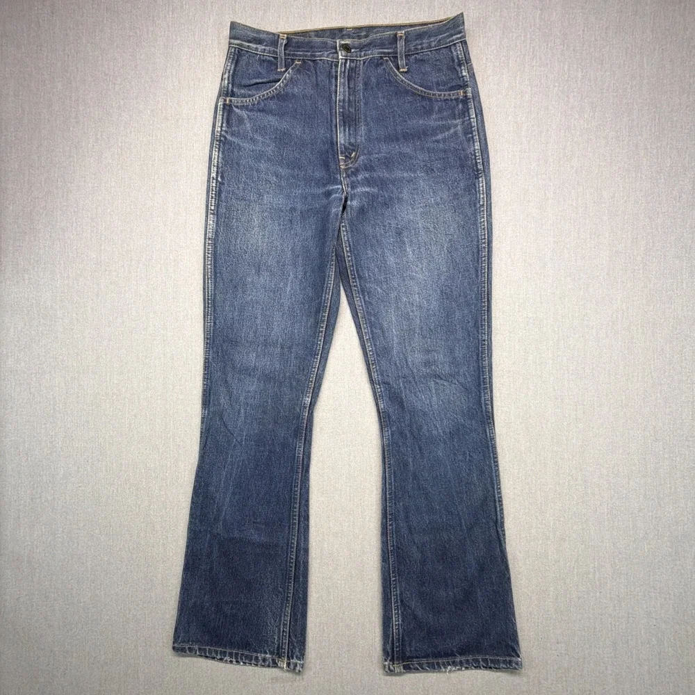 Vintage Levi's 646 Orange Tab Bellbottom Flare Denim 32x32 (Fits 30x32)